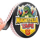Super Sticky Magnetic Tape for DIY &amp; Crafts, 10ft x 1/2in (3m x 1.25cm) | Strong Magnet Strip, Adhesive Backing, Easy to Cut &amp; Mount, For Fridges, Whiteboards &amp; More
