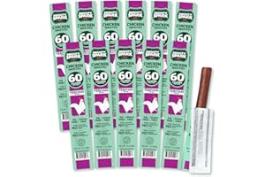 Mighty Spark Chicken Snack Sticks - Teriyaki - 6g of Protein, No Antibiotics, No Hormones, Gluten Free, Soy Free Meat Sticks - High Protein Keto Snacks, Weight Watchers Approved - 12 Count