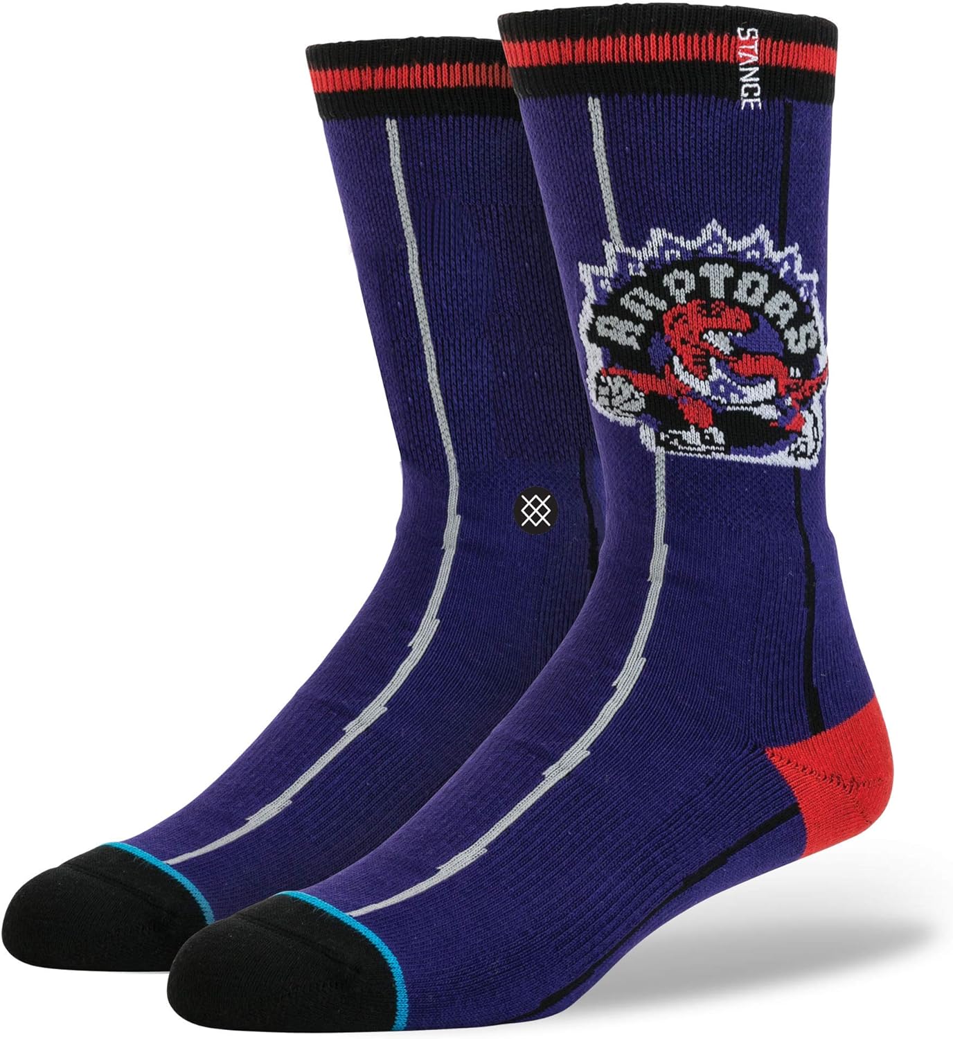Stance Men's Toronto Raptors Hardwood Classics Crew Sock, Purple, Large/XLarge Amazon.ca