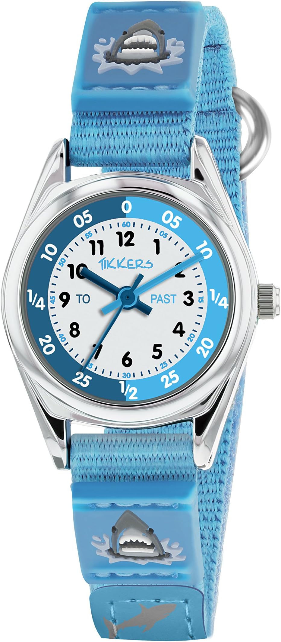 TikkersBoys Analogue Quartz Watch with Textile Strap TK0150