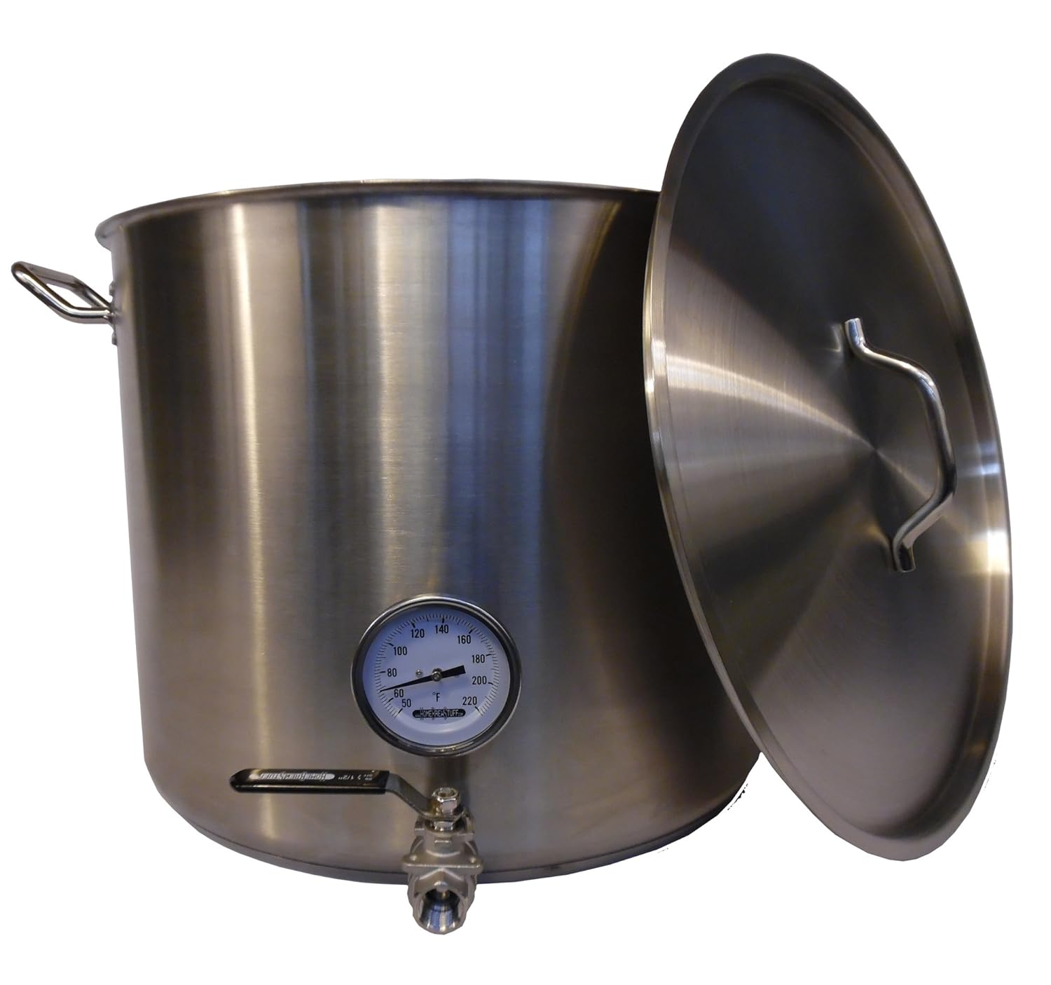 HomeBrewStuff Heavy Duty 20 Gallon Stainless Steel Brewing Kettle Stock