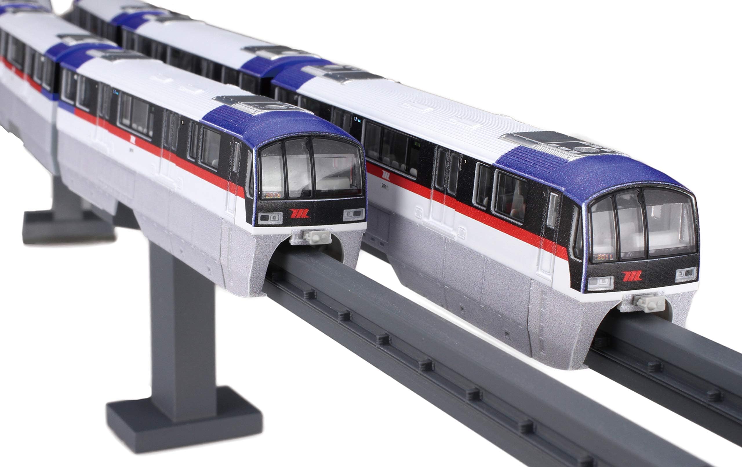 Fujimi Model 1/150 Structure Kit Series No.17 Tokyo Monorail 2000 Form The Old Paint 6-car Train Display Model (Painted) Plastic Model STR17