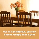Furniture Clinic Wood Wax Kit Cleaner Polish Cloth for Furniture Worktops Doors view 7
