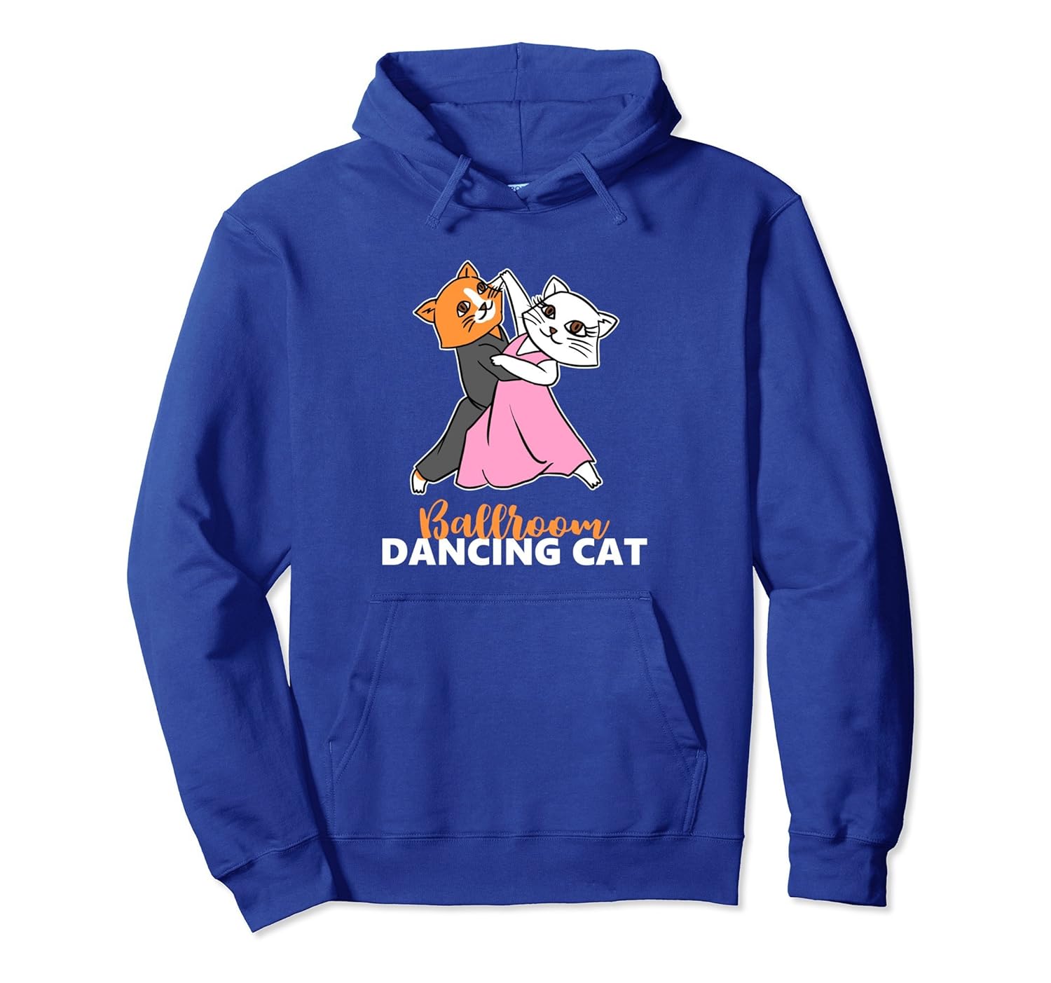 Ballroom Dancing Cat Adorable Funny Silly Humorous Hoodie-Rose