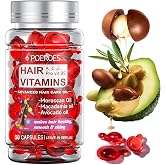 Hair Oil Hair Vitamins A C E Pro B5 Hair Treatment Serum 50 Capsules | Serum for Frizzy and Damaged Hair Argan &amp; Avocado Oil Leave in Conditioner for Women &amp; Men