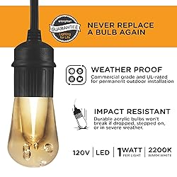 Enbrighten Premium Warm White String Lights, 24ft