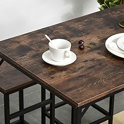 HOMCOM 5-Piece Industrial Dining Table Set, Bar