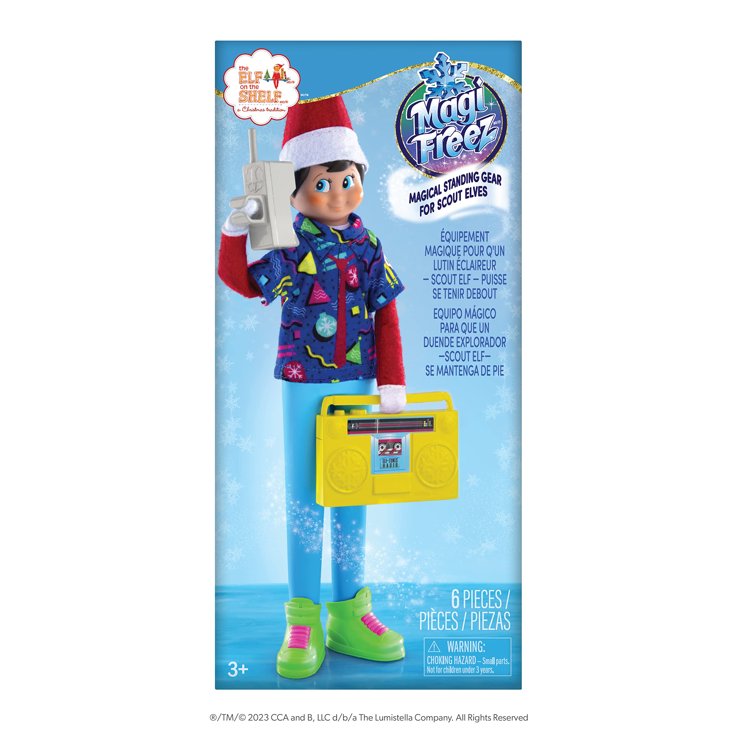 Elf on the Shelf MagiFreez Retro Rad 80's Gear - Christmas Accessories, Props, Outfits - Boy & Girl Arrival Ideas (Elf Not Included)
