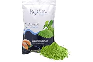 ROYAL SEAFOOD DISTRIBUTION RSF – Premium Wasabi Powder 2.2 LB (1kg) – Real Japanese Horseradish Root – Intense Heat for Sushi & Japanese Cooking – Gluten-Free, Kosher