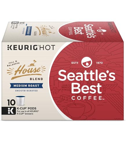 Amazon.com: Seattle's Best Coffee K-Cup Pods, Breakfast Blend, Medium Roast  Smooth-Roasted Ground Coffee, 10 CT K- Cups/Box (Pack of 1 Box) : Grocery &  Gourmet Food