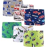 Boboking Little Boys Boxer Briefs Dinosaur Truck Shark Toddler Kids Underwear