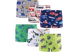 Boboking Little Boys Boxer Briefs Dinosaur Truck Shark Toddler Kids Underwear