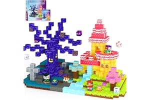 Magnetic Blocks Building Cubes, Magnetic Tiles Kids Montessori Sensory Toys & Games for 3 4 5 6 7 8 9 10 11 12 13 Year Old Boys Girls, Kids Toddler Halloween Decorations Party Favors Birthday Gifts