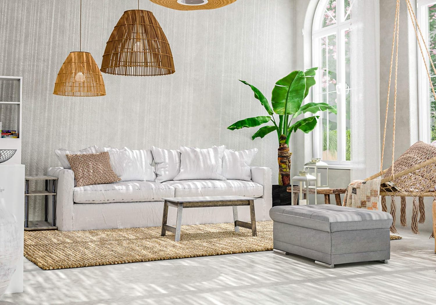 Furinno Beginning Coffee Table, French Oak Grey: Furniture & Decor