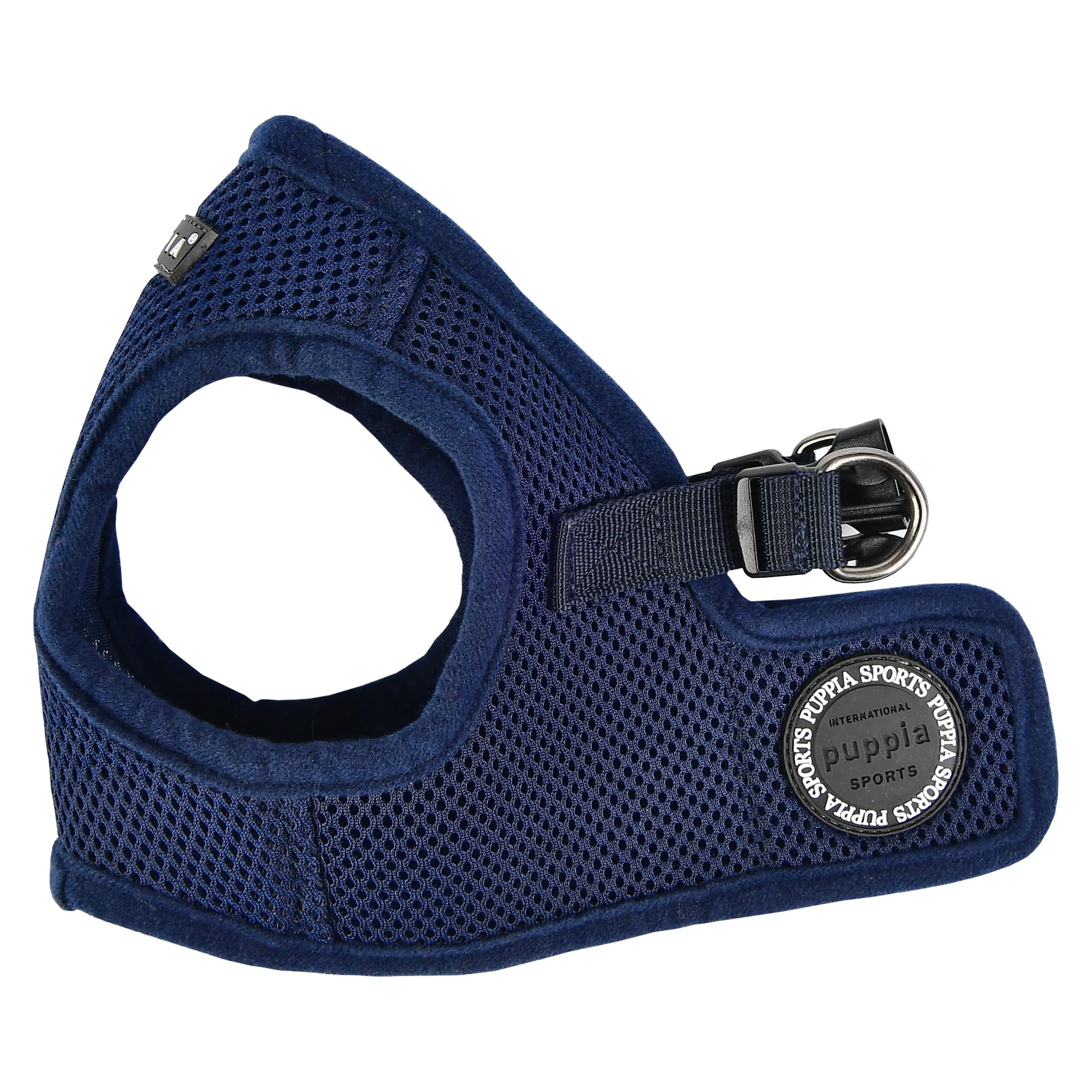 Puppia Dog Harness small dog and medium dog - Soft Vest in many colours - Also usable as Puppy Harness - Anti Pull Dog Lead, Navy, XS