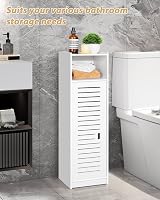 aimu Waterproof Bathroom Cabinet 80x20x24cm Floor Standing Storage Unit view 3
