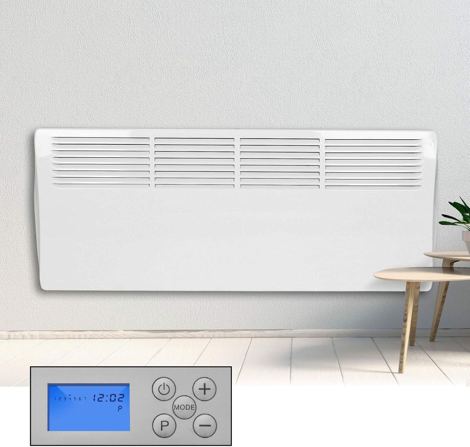 Fully Programmable Digital 24 Hour 7 Day Timer With Thermostat Slimline