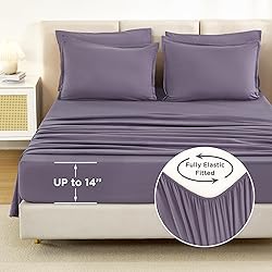Litanika King Size Comforter Set Grey Purple - 7