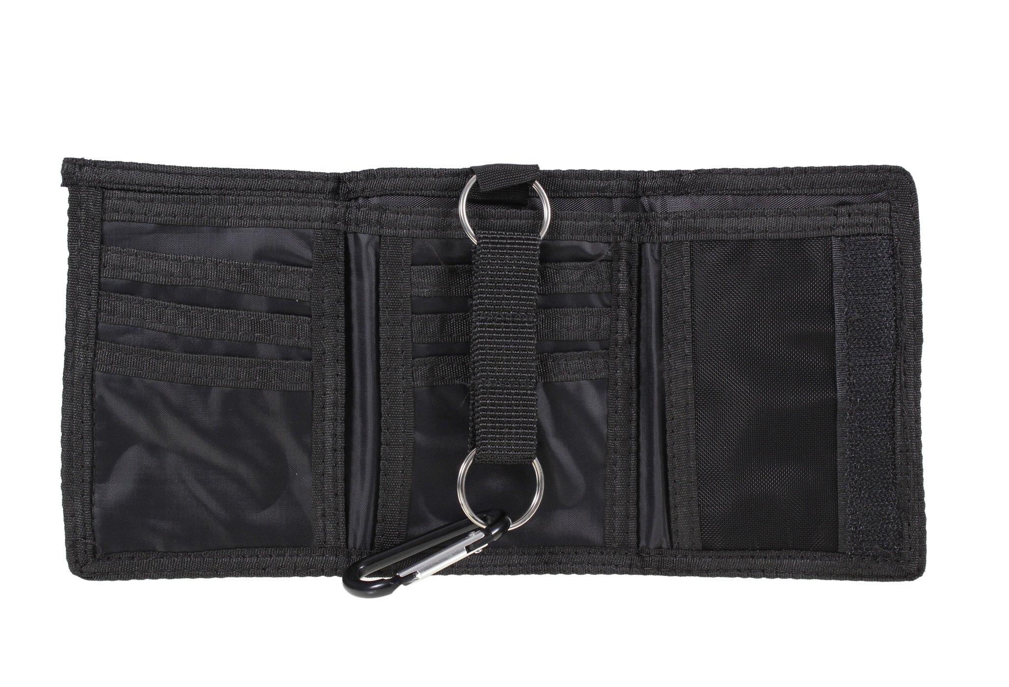 Canvas Wallet with Belt Clip.in Black by Lorenz (Ref8002)