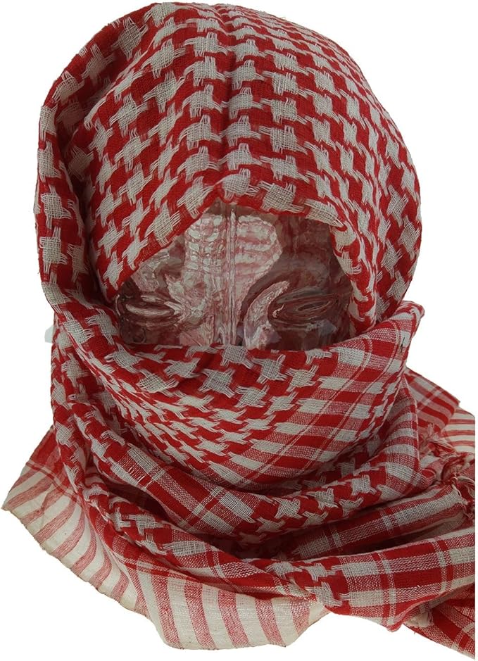 Arab Head Scarf Red And White
