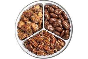 Heaton Pecans Milk Chocolate Covered, Roasted & Praline Glazed Pecan Halves, Christmas, Thanksgiving, Candied Pecans Gift Tin, Gourmet Snack, Holiday Nuts Gift, Teacher Gifts, Birthday, 3 lb Tin