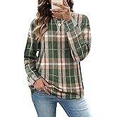 RUMIA Women's Crew Neck Sweatshirt Loose Pullover Long Sleeve Shirts Soft Tops for Women Fall Clothes 2025