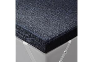 Extra Firm Mattress Topper Full Size, 4 Inch High Density Cooling Memory Foam Mattress Topper for Back Pain Relief, Bamboo Ch