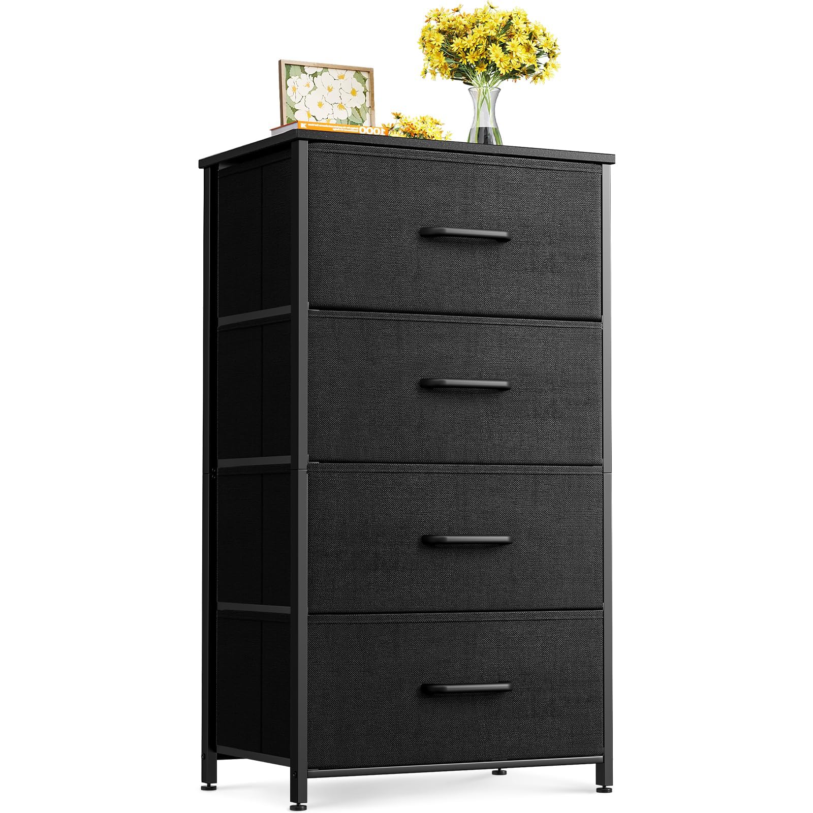 ODK Dresser for Bedroom with 4 Storage Drawers, Small Dresser Chest of ...
