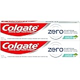 Colgate Zero Vegan Toothpaste, Natural Flavor with Fluoride, Peppermint Gel - 4.6 ounce (2 Pack)
