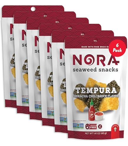Amazon.com: Spicy + Spicy Tempura Seaweed Snacks Bundle by Nora