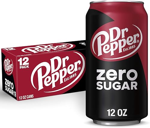 Dr Pepper refresco cero azúcar, latas de 12 onzas, paquete de 12 — Refrescos