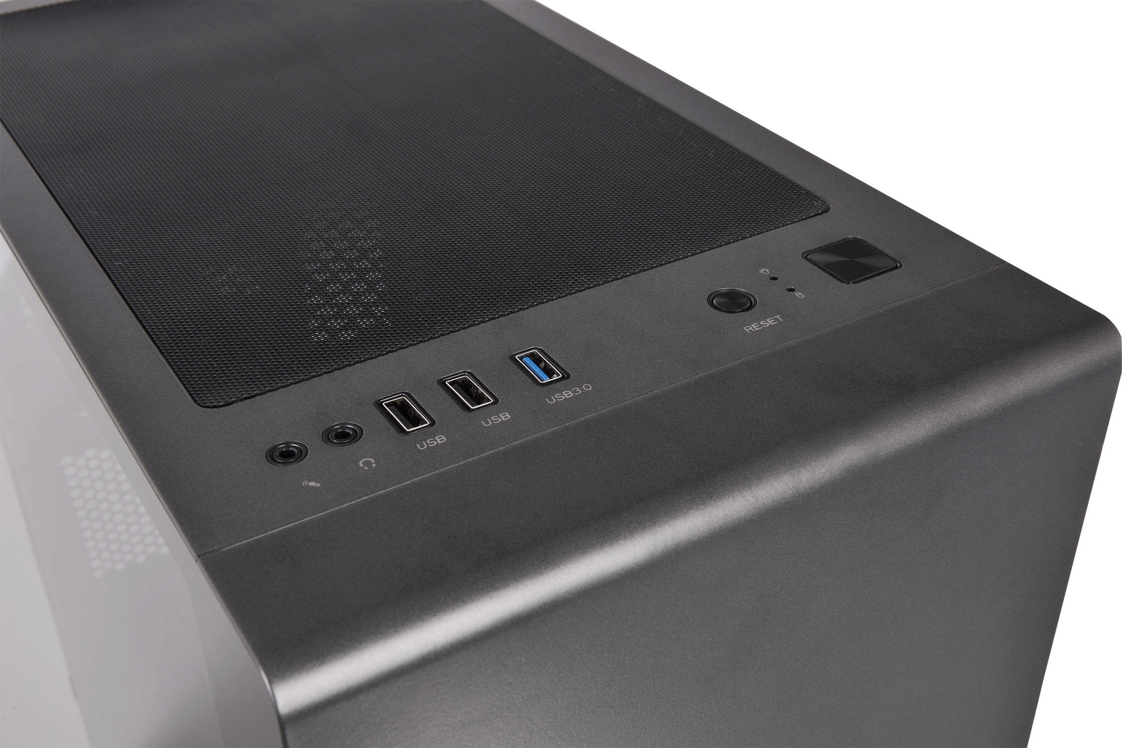Thermaltake CA-1Q9-00S1WN-00 S100 Tempered Glass Black Edition Micro-ATX Mini-Tower Computer Case with 120mm Rear Fan Pre-Installed