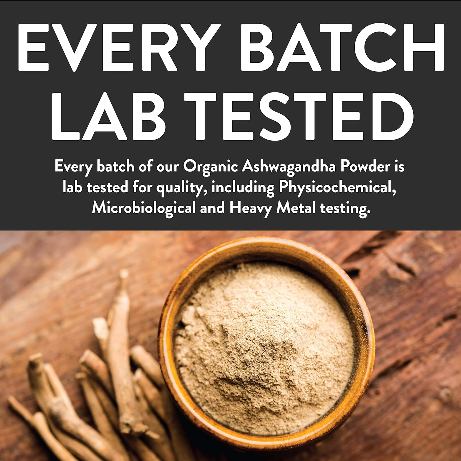 Organic Ashwagandha Root Powder | 8oz Resealable Kraft Bag | 100% Raw from India | by FGO: Health & Personal Care