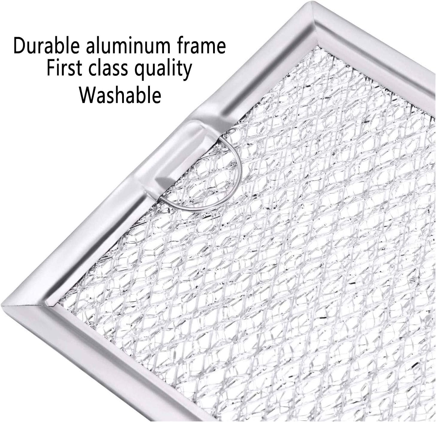 WB06X10309 Filter Microwave oven Grease Filter [ Packed In Box] Compatible with GE Microwave Filter Replacement Parts by AMI - 7-5/8 x 5 x 3/32 Inch 2 Packs: Appliances