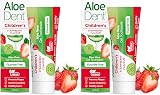 Aloe Dent Children's Aloe Vera Toothpaste Fluoride Free 50 ml Pack of 2 view 1