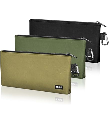 Amazon.com: Alvin Black Nylon Utility Bag 5 inches x 8 inches N580