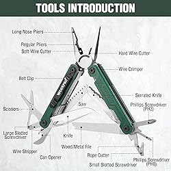 WORKPRO 18-in-1 Multi Tool Pliers, Gifts for