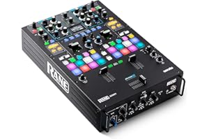 RANE DJ SEVENTY – Two Channel DJ Mixer for Serato DJ with Akai Professional MPC Performance Pads Internal DJ FX and Three Con
