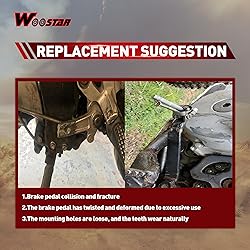 WOOSTAR CNC Rear Brake Arm Foot Pedal Lever