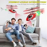 TERRAMUS Remote Control Helicopter 2.4GHz 3.5 Channel with Gyro LED Lights view 2