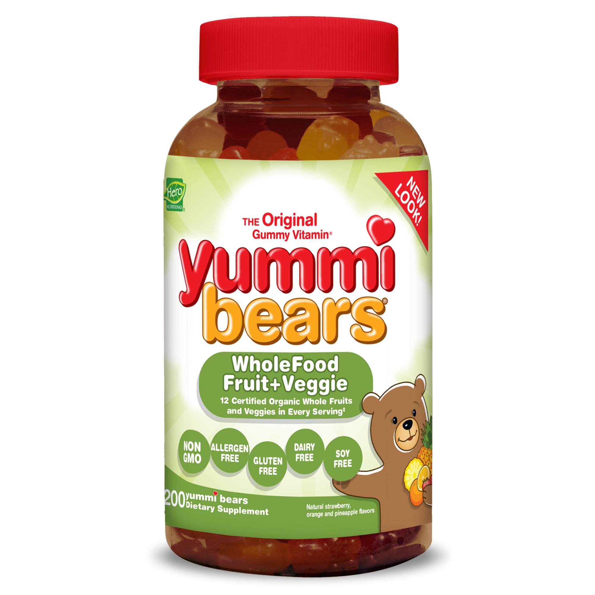 Yummi Bears MultiVitamin & Mineral, 200Count Gummy Bears