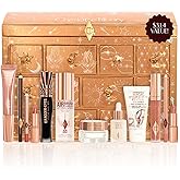 Charlotte Tilbury Beauty Treasure Chest Advent Calendar - 12-Piece Makeup Gift Set with Full-Size Icons & Travel Minis - Includes Skincare, Lip, Cheek & Eye Makeup (12 Count)