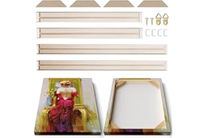 SUNWES Stretcher Wooden Bars for Canvas and Artwork Framing, 1.25-inch Bars Frame Kit for Gallery Wrap Oil Painting, Easy to Assemble, Ideal for DIY Framing Wall Art, Studio, Home Projects 16x20in