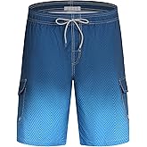APTRO Men's Swim Trunks 9" Quick Dry Bathing Suit Big & Tall Beach Swimsuits