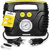Kensun AC/DC Tire Inflator Portable Air Compressor Pump for Car 12V DC and Home 110V AC Swift Performance Inflator for Car, B