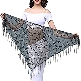 Wuchieal Women's Belly Dancing Belt Colorful Waist Chain Belly Dance Hip Scarf Belt