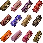 MIAO JIN 12PCS Lipstick Case with Mirror Bulk, Small Lipstick Holder for Purse, Storage Box Mini Floral Jewelry Cosmetic Case (Random Color)