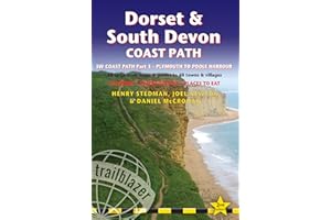 Dorset & South Devon Coast Path: (SW Coast Path Part 3) - includes 97 Large-Scale Walking Maps & Guides to 48 Towns and Villages - Planning, Places to ... to Poole Harbour (British Walking Guides)