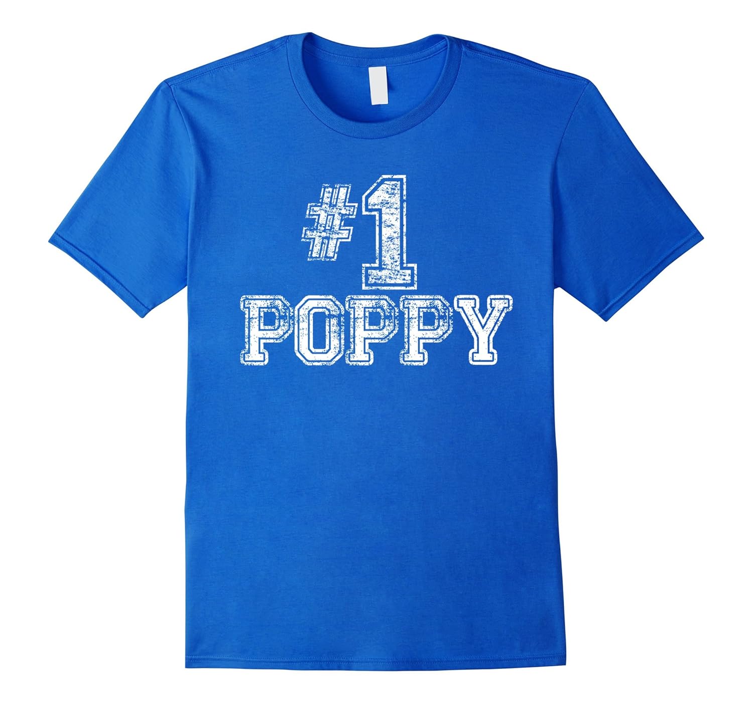 Mens #1 Poppy T Shirt - Number One Father's Day Gift Tee-anz