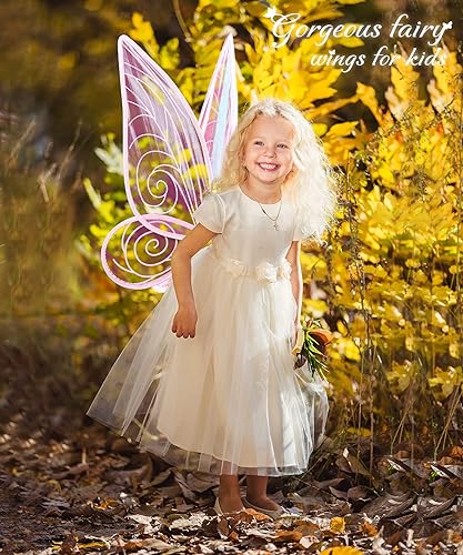 Fairy Wings for Adults, STOPKLAS 2Pcs Fairy Costume for Women Girls Costume  Wings, Sparkling Sheer Butterfly Wings for Adult, Birthday Halloween Costume  Dress Up Fairy Accessories for Women Girls Kids in Kenya |